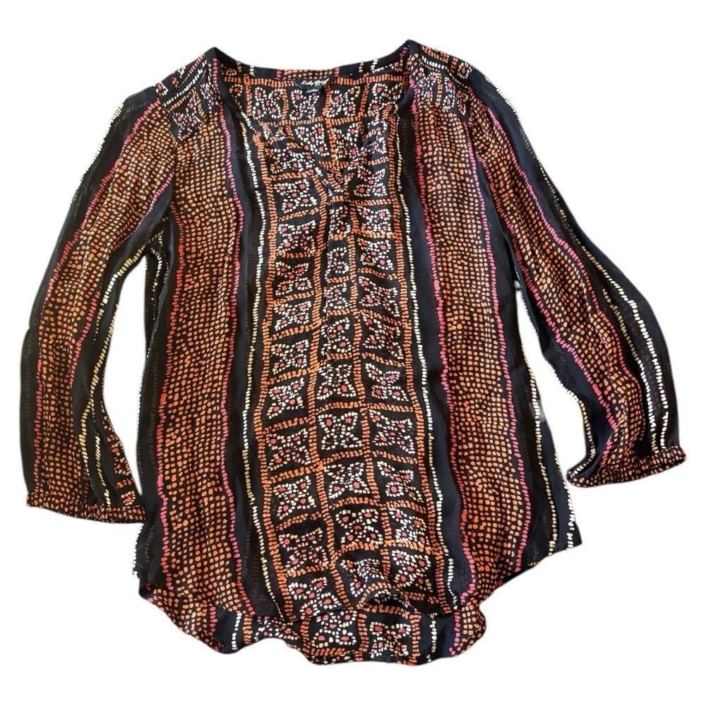 Lucky Brand Abstract Print Top